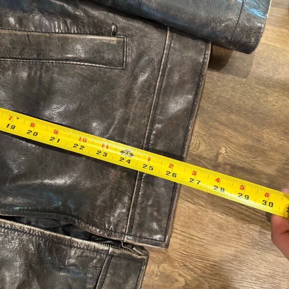 VTG GAP Jacket Mens Medium Leather Quilted Lined Trucker Western Barn Coat Y2K - Picture 4 of 8